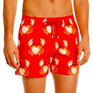 VILEBREQUIN MEN TRUNKS SIZE MEDIUM M WITH MATCHING POUCH
